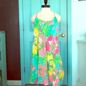 Lilly Pulitzer Maisy Silk Slip Dress Big Flirt L